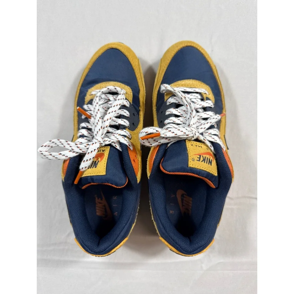 Nike Air‎ Max 90 Gold Navy Orange DZ5175-200 Mens 8